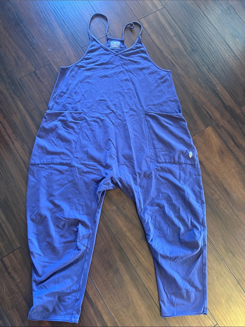 Free People movement, hot shot onesie in dark purple/blue size small